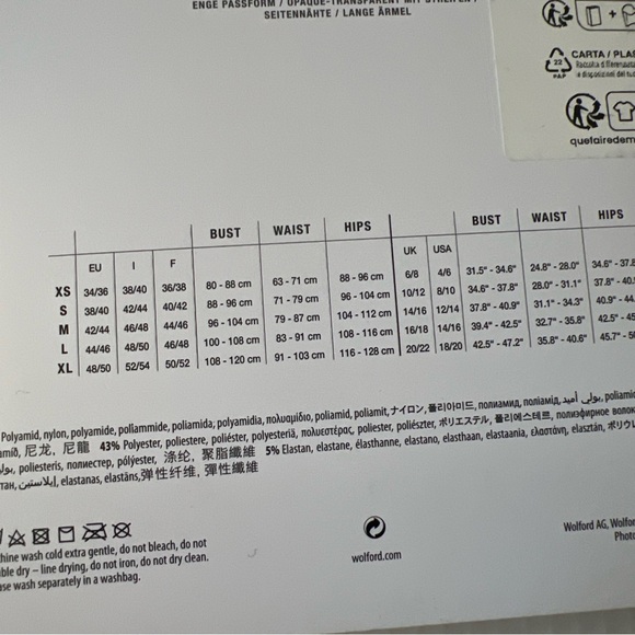 Wolford Bodysuit L Melange Gray - Picture 6 of 8